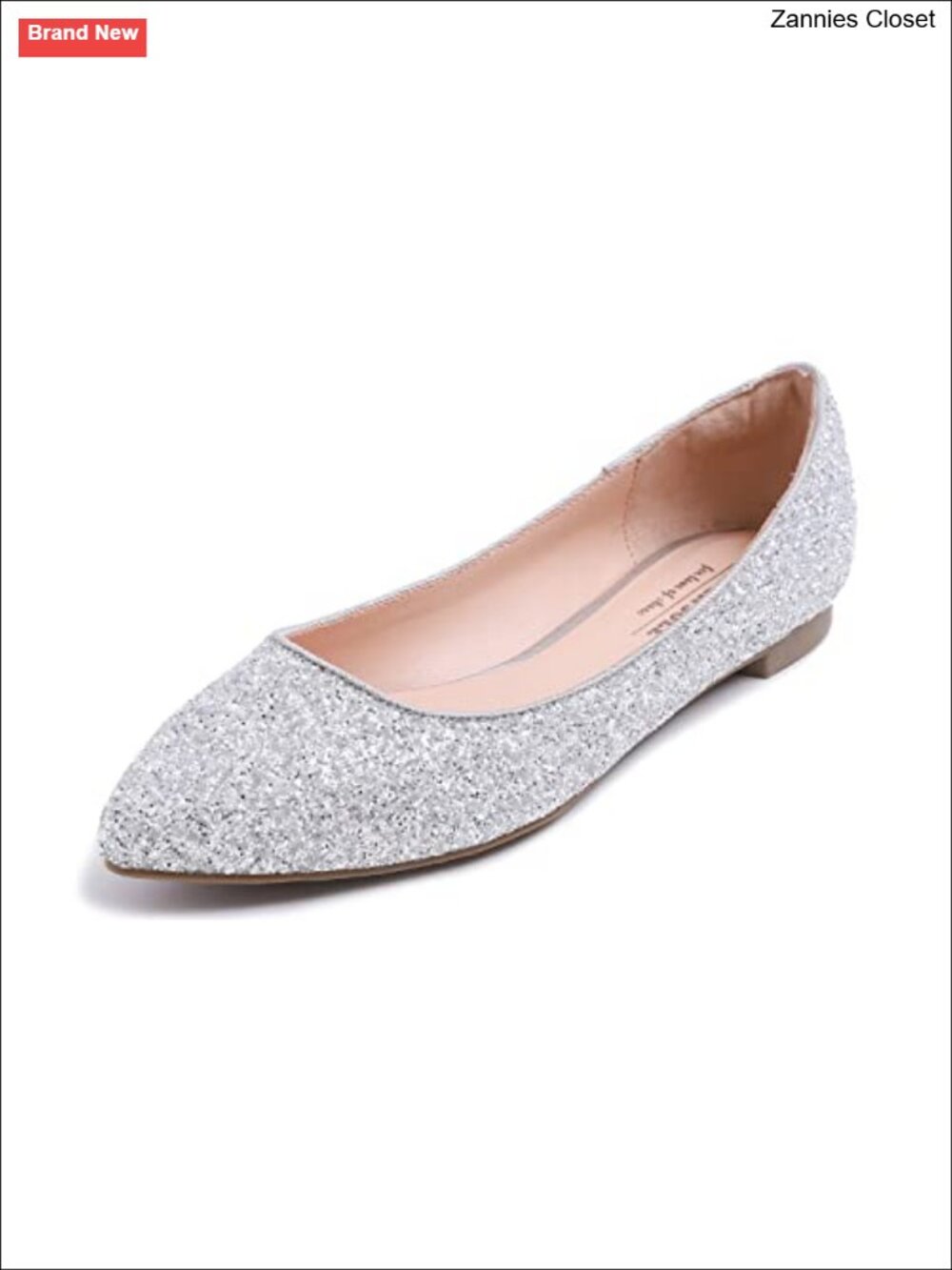 Memory Foam Cushion Pointed Toe Ballet Flats Vegan Leather